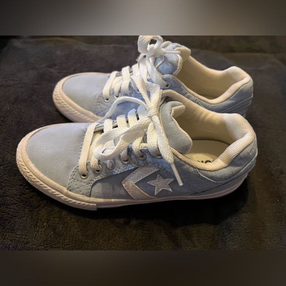 Converse All-Star Youth Powder Blue &White Classic Sneakers Size 13. LIKE NEW - Picture 6 of 8